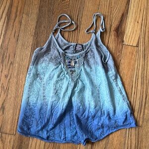 Free People Vibrate Blue Camisole